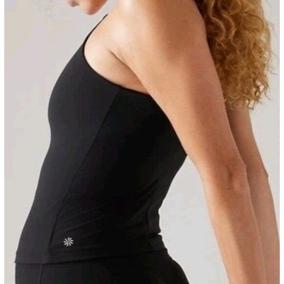 Athleta XL Extra Large A/C Elation V Neck Support Top Black NEW! #659059 - Picture 3 of 9